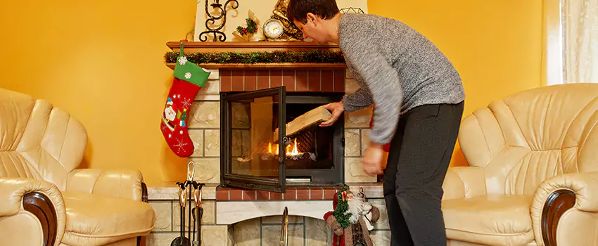 Rusted Metal Fireplace Restoration in Winter Haven, Florida