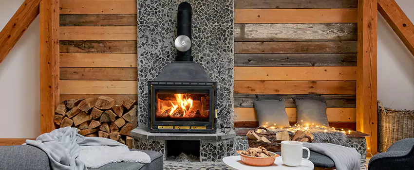 Thelin Hearth Products Direct Vent Gas Stove Fireplace Inspection in Winter Haven, Florida